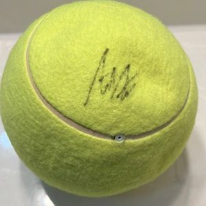 ANDRE AGASSI AUTOGRAPH TENNIS BALL